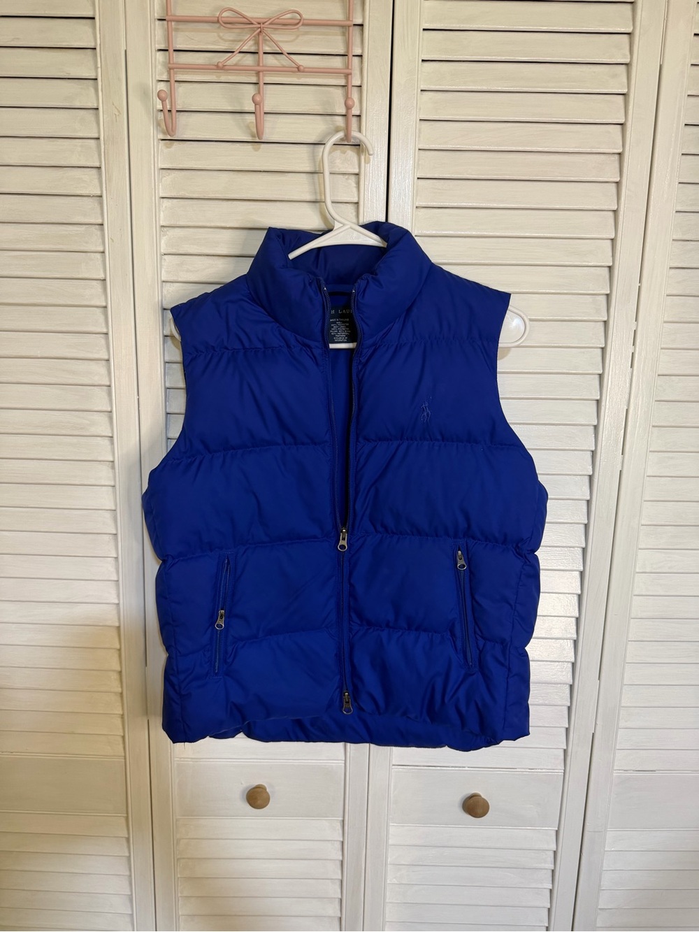 Polo by Ralph Lauren Royal Blue Quilted Puffer Vest